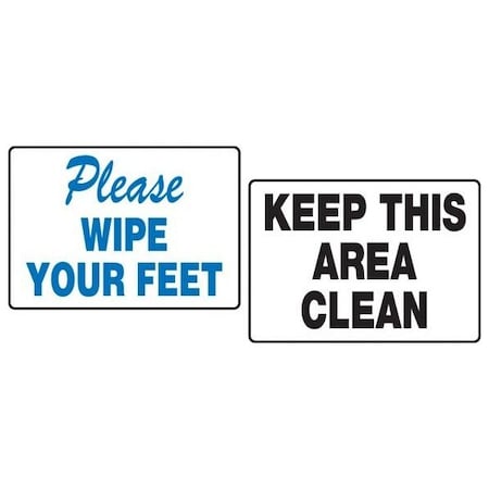 Accuform TABLETOP SIGNS PLEASE WIPE YOUR FEET PAT228 PAT228